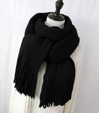 Versatile New Knitted Couple Thickened Warm Wool Scarf