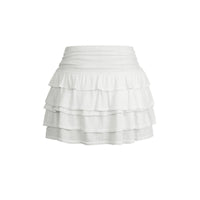 Bohemian Vacation Style Ruffled High Waist Skirt Skirt