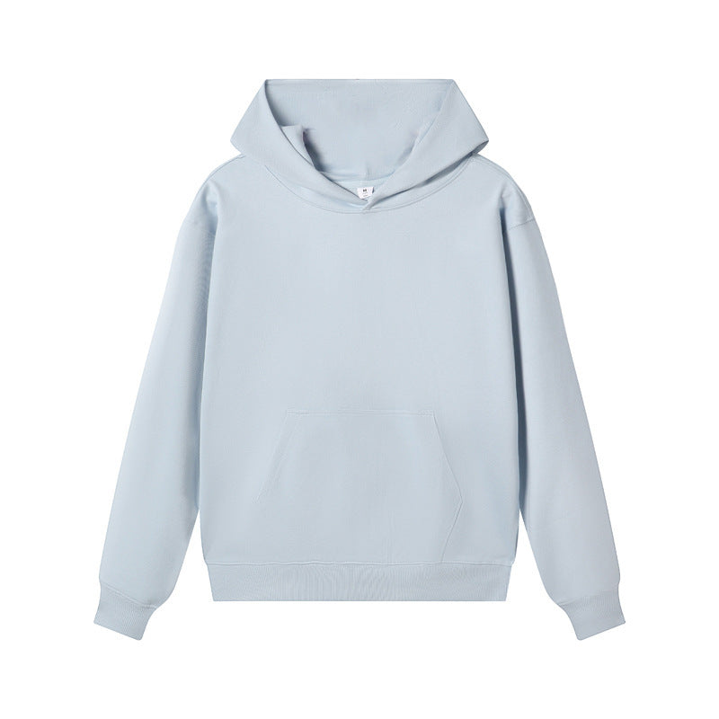 Autumn And Winter New Drop Shoulder Hooded Pullover Men