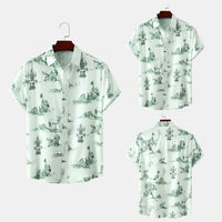 Hawaiian Floral Men's Short-sleeved Shirt Fashion