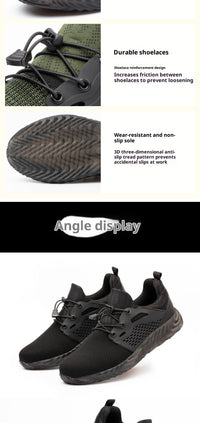 Breathable Work Shoes, Lightweight And Comfortable For Men