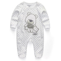 New Autumn Newborn Baby Clothes Baby Jumpsuit Cross-border One Piece Dropshipping Snap Button Closed Romper
