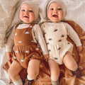 Male And Female Baby Out One-piece Onesie