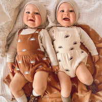Male And Female Baby Out One-piece Onesie