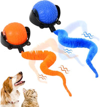 Interactive Cat Ball Toy, New Cat Ball Toys With Cord Mouse, Smart Self Rolling Cat Toys For Bored Indoor Cats, Automatic Moving Peppy Pet Ball