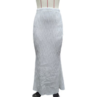 Casual Figure-flattering Solid-color Long Skirt