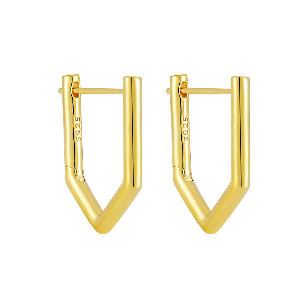 Geometric Unilateral Micro Rhinestone Earrings For Women