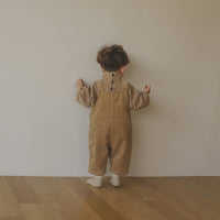 Autumn And Winter Infant Lamp Wick Corduroy Overalls Suit
