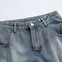 Multi-pocket Denim Ripped Leisure Shorts
