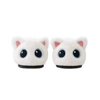 Little Black Cat Floor Cotton Slippers Fleece Lining For Extra Warmth