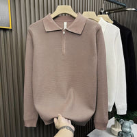 Trendy Brand Pu Shuai Men's Autumn And Winter High-grade Half Zipper Sweater