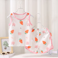 Casual New Children's Vest Suit Summer Cotton