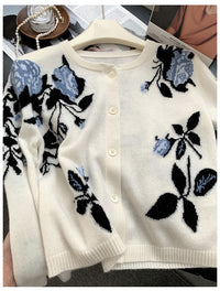 Women's Simple Casual Printed Sweater