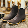 New European And American Embroidered Sleeve Chelsea Martin Boots Men's