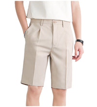 Men's Straight-Leg Plus-Size Business Suit Shorts
