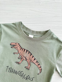 Baby Dinosaur Printed T-shirt Denim Shorts All-match Suit