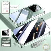 Magnetic King Phone Case Double-sided Glass Metal Drop Protection