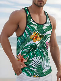 Men's Digital-Print Sleeveless Tank Top