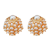 Retro Bead Pearl Earrings Niche Vintage
