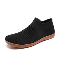 Men's Shoes Fly Woven Mesh Casual Lightweight Breathable One Pedal Thin Fitness Shoe