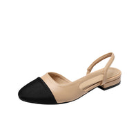 Women's Low Heel Hollow Color Matching Flat Heel Sandals