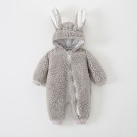 Fashion Baby Warm Bunny Ears Jumpsuit