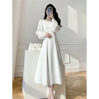 White Hepburn French Dress Girl