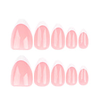 Classic French White Edge Patch Short Pointed Short Wear Nail Nail Tips