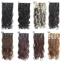 Chemical Fiber Clip Hair Extension Wig Set