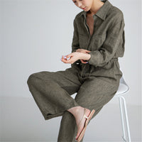 Loose Plus Size Wide Legs Jumpsuit For Women