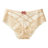Women's Mid-waist Lace Butterfly Briefs