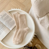 Japanese-style Solid-color Ankle Socks For Women