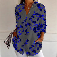 Womens Sophisticated Elegant Versatile Long-sleeve Blouse
