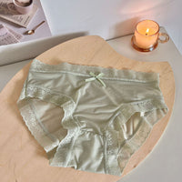 Cream Girl Japanese Quick-drying Ice Silk Underwear Thin Lace Edge