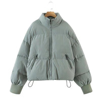 Women's Urban Leisure Versatile Stand Collar Puffer Jacket Coat