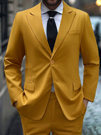 Men's Jacket Commute Leisure Printed Double Button Suit Jacket