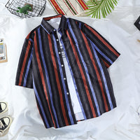 Retro Men's And Women's Loose Couple's Seaside Shirt