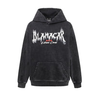 American Retro Heavy Washed Hoodie Design Sense Printed Hoodie