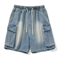 Summer New Loose Side Three-dimensional Large Pocket Leisure Fifth Pants
