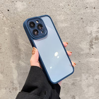 Simple Golden Shield Sandblasting Electroplating Mobile Phone Case