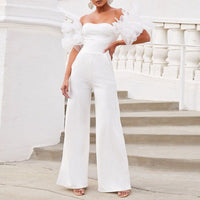 Fashion New Knitted Slim Tube Top Sleeveless Jumpsuit