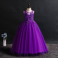 Princess Dress With Embroidered Sleeveless Long Tassel