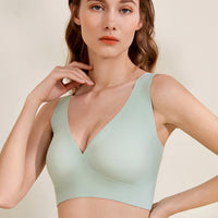 Pregnant Women's Plus Size Cross Wireless Nursing Bra