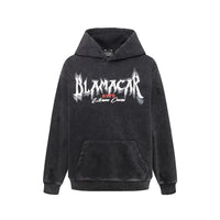 American Retro Heavy Washed Hoodie Design Sense Printed Hoodie