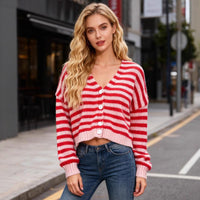 Women's Color-block Striped Sweater