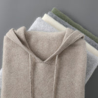 Mens Relaxed-fit Hooded Sweatshirt With Long Sleeves For Casual Wear