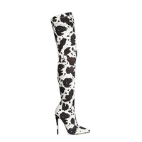 Autumn And Winter New Fashion European And American Style Stiletto High Heels Over-the-knee Elastic Boots