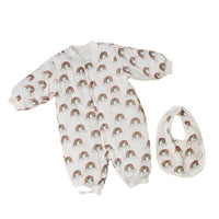 Cotton Yarn Cotton Baby Split Leg Onesies To Keep Warm