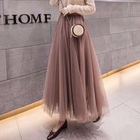 3-layer Tulle Skirt Women's Tulle Large Swing Student Skirt