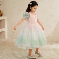 Amazon New Dresses Of Bride Fellow Kids Little Girl Wedding Girls Birthday Skirt Banquet Small Gauze Skirt Baby Girl Princess Dress